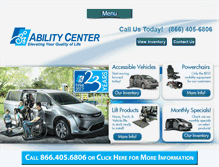 Tablet Screenshot of abilitycenter.com